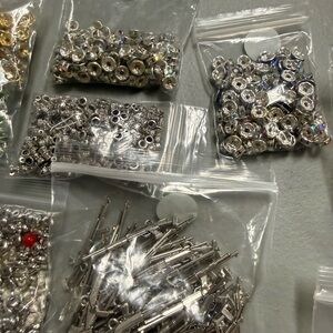 Assorted Silver and Gold Jewelry Findings